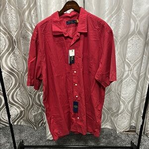 NWT Polo by Ralph Lauren Red Casual Button Down Shirt